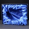 Satin Box 7 inch Heeled Fruit or Rose Bowl 10.25x8.45x7.9  inches, Single, White Sleeve